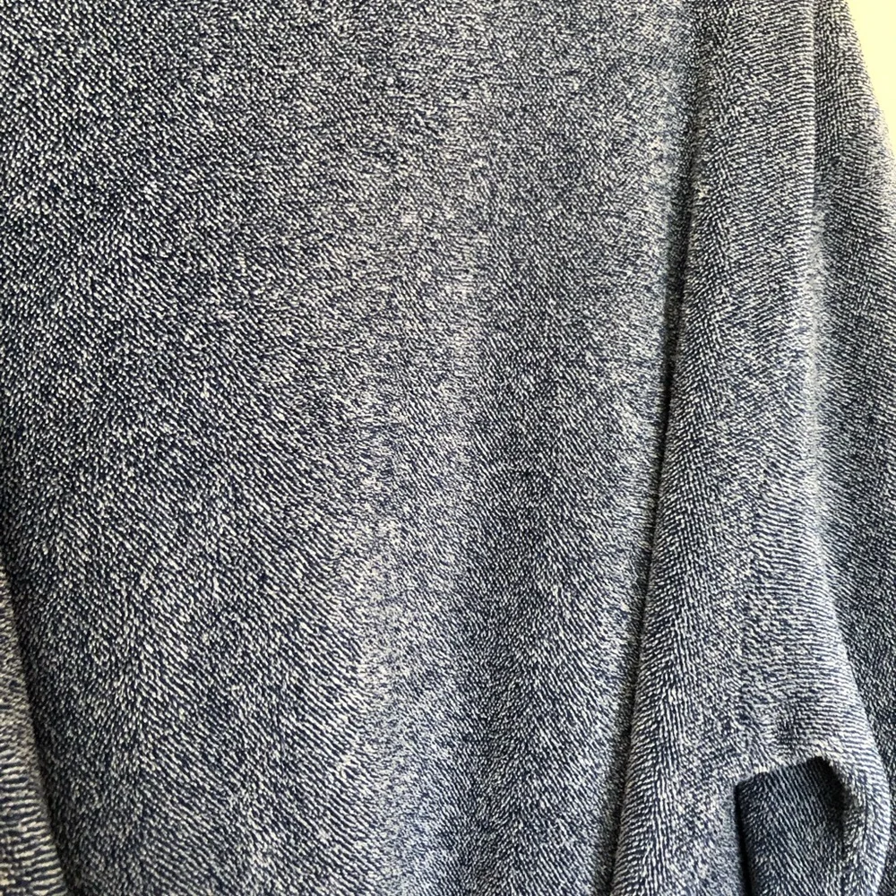 U.S. Polo Assn. Men's Blue Terry Shawl-Collar Robe with Embroidered Chest Large
